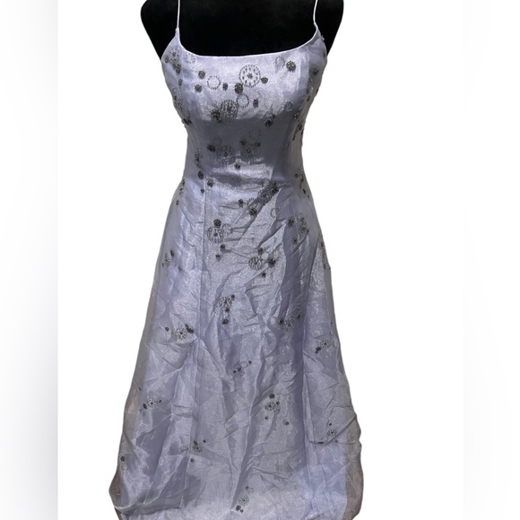 Vintage Betsy & Adam Iridescent beaded Gown‎ Prom - Picture 1 of 7